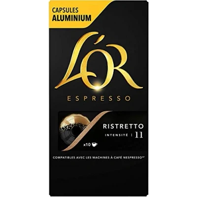 Afbeelding van L&#039;Or Espresso Café Ristretto Intensiteit 11, 50 aluminium capsules, compatibel met Nespresso (5 x 10 capsules)