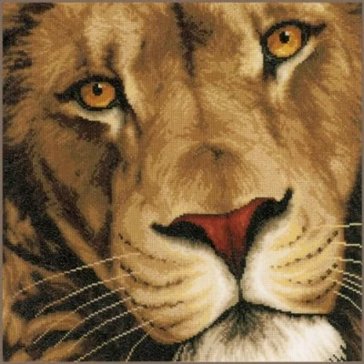 Afbeelding van Lanarte borduurpakket Koning der dieren 0154979