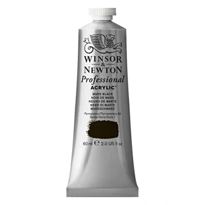 Afbeelding van Winsor &amp; Newton 2320386 Professionele acrylverf, hoge dekking, kunstenaarskwaliteit, lichtecht 60ml Tube, Mars Black
