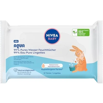 Afbeelding van NIVEA Baby Aqua 57 vochtige doekjes