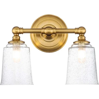 Afbeelding van Feiss LED Badkamerarmatuur Huguenot Lake 3W 3000K 300Lm 830 IP44 Dimbaar Burnished Brass