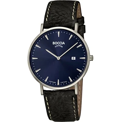 Afbeelding van Boccia Titanium 3648.02 Heren Horloge 39 mm