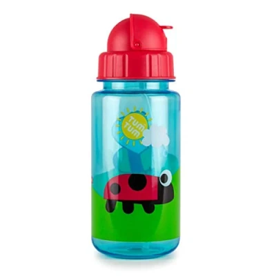 Afbeelding van TUM drinkfles voor kinderen, met Tritan rietje, 400 ml, BPA vrij, insecten