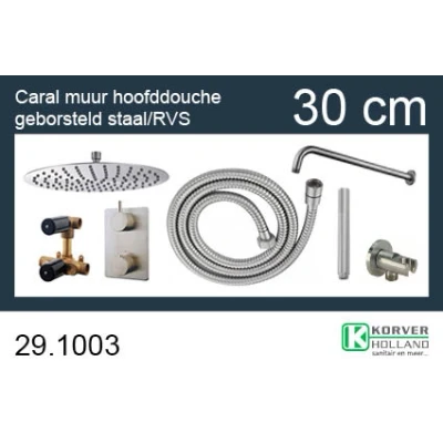 Afbeelding van Wiesbaden one pack inbouwthermostaatset rond type 204 GS (30cm)