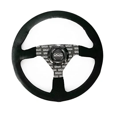Afbeelding van Racing Steering Wheel OCC Motorsport OCCVOL015 Black Leather Ø 35 cm