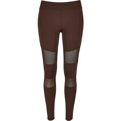 Afbeelding van Urban Classics Curvy TECH Legging, Dames, Maat: Large, Brown