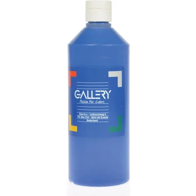 Afbeelding van Gallery plakkaatverf, flacon van 500 ml, donkerblauw plakkaatverf