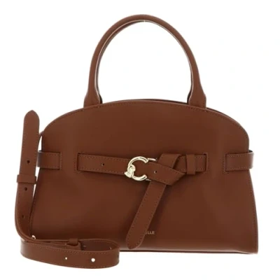Afbeelding van COCCINELLE Leren schoudertas handtas Sabine Handbag Cognac bruine