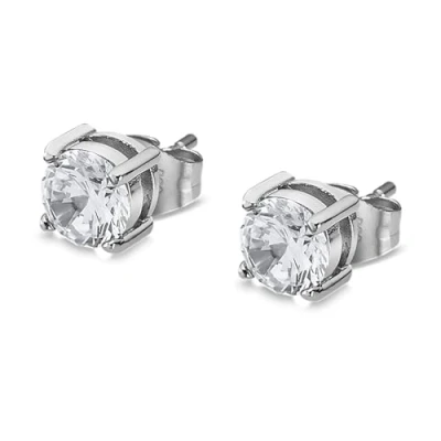 Afbeelding van Lotus Style LS2167 4/1 Heren Oorbellen van staal, No Alica, Zilver, Parel, aplica, zilverkleurig, Parel
