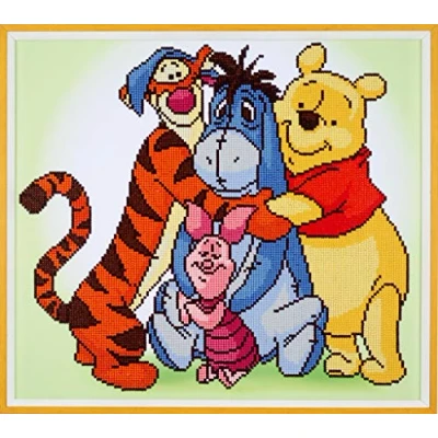 Afbeelding van DIAMOND PAINTING VERVACO PARTIAL DISNEY POOH EN ZIJN VRIENDEN
