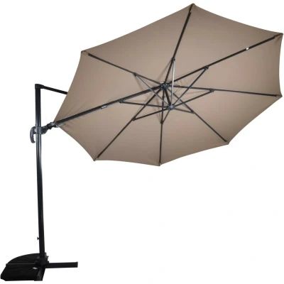 Afbeelding van VirgoFlex zweefparasol taupe 3.5 m