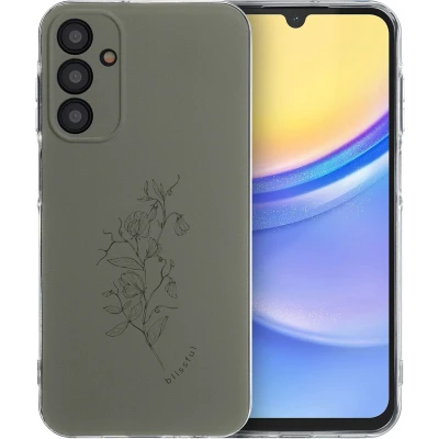 Afbeelding van iMoshion hoesje Geschikt voor Samsung Galaxy A15 (5G) / (4G) Siliconen Design Groen Floral Green