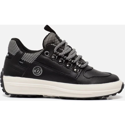 Afbeelding van Vingino OWEN Sneakers laag voor kinderen, Maat: 32, Zwart Leer en textiel