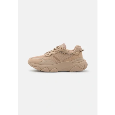 Afbeelding van Guess Micola Sneakers laag, Dames, Maat: 38, Beige Leer en imitatieleer