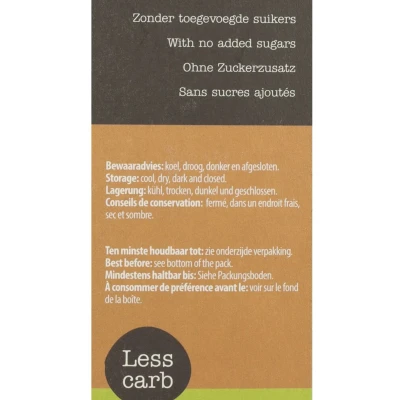 Afbeelding van Smaakt Less Carb Lijnzaadcrackers Maanzaad Bio 125 g