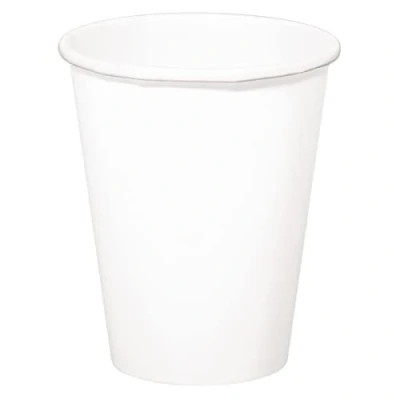 Afbeelding van Witte Bekers 350 ml 8 stuks