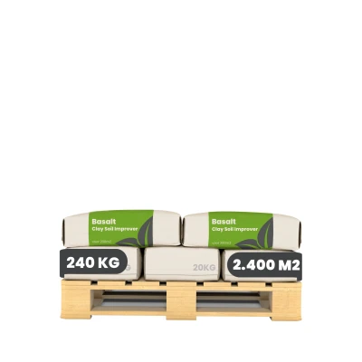 Afbeelding van Organifer Basaltmeel Bodemverbeteraar voor kleigrond (12x = 240 Kg 2400 m2)