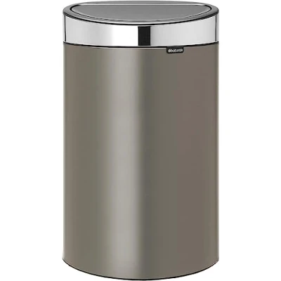 Image de Brabantia Touch Bin 40 Litres Platine / couvercle Acier Mat