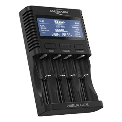 Image de Chargeur à piles ANSMANN pour AA/AAA/C/D NiMH &amp; li ion 18650/26650