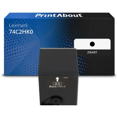 Afbeelding van Huismerk Lexmark 74C2HK0 Toner Zwart