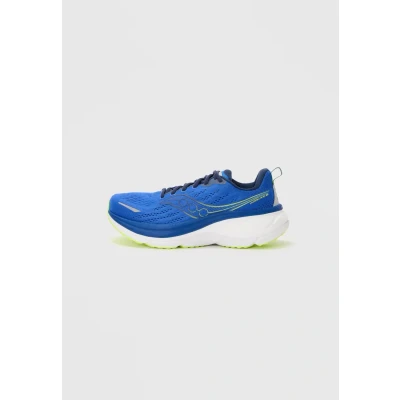 Afbeelding van Saucony Hurricane 25 Hardloopschoenen voor op de weg, Heren, Maat: 42, Lapis/citron Schoenen