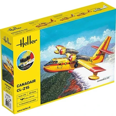 Afbeelding van 1:72 Heller 56373 Canadair CL 215 Plane Starter Kit Plastic Modelbouwpakket