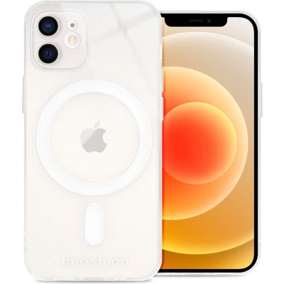 Afbeelding van imoshion Hoesje Geschikt voor iPhone 12 Mini Siliconen Backcover MagSafe Transparant
