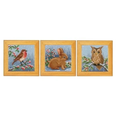 Afbeelding van Vervaco Miniatuur kit Winterdieren set van 3 PN 0143363