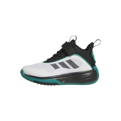 Afbeelding van adidas Mixte enfant OWNTHEGAME 3.0 SHOES, ftwr white/core black/pure teal, 30 1/2 EU