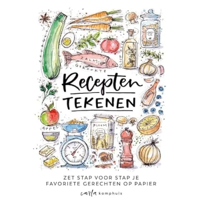 Afbeelding van Kosmos Boek Recepten tekenen Carla Kamphuis (09 23)