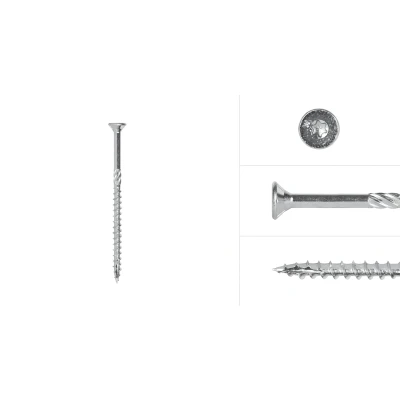 Afbeelding van Wovar Spaanplaatschroeven Verzinkt 5 x 90 mm Torx 25 met snijpunt Doos 200 Stuks