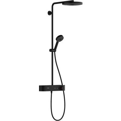 Afbeelding van hansgrohe Pulsify S Showerpipe 260 1jet EcoSmart met ShowerTablet Select 400 mat zwart