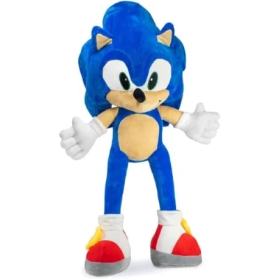 Afbeelding van GIMSS Sonic The Hedgehog XXL pluche dier Tails, knuffels, 30 120 cm, origineel gelicentieerd (Sonic 46 cm)