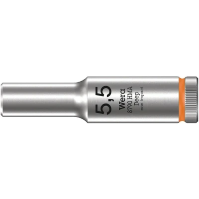 Afbeelding van Wera 05004502001 Hand en Machinedop 1/4&quot; 5,5 x 8,6 50mm 8790 HMA Deep