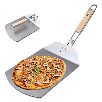 Afbeelding van Bergner Masterpro Pizzaschep Inklapbaar RVS