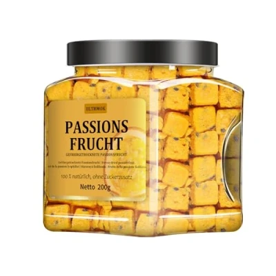 Image de fruit de la passion lyophilisé qualité supérieure 200 g, thé au congelé, 100 % naturel et sans additifs