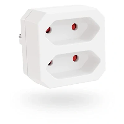 Afbeelding van Greate elektrische stekkerdoos met max. 1100 W elektrisch stopcontact multi dubbel meerdere stopcontacten stekker dubbele