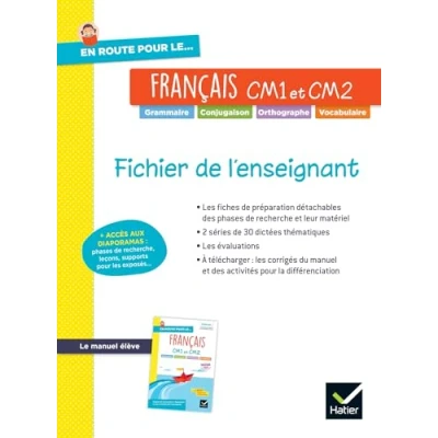 Afbeelding van EN ROUTE POUR LE FRANCAIS CM1 CM2 FICHIER DE L&#039;ENSEIGNANT