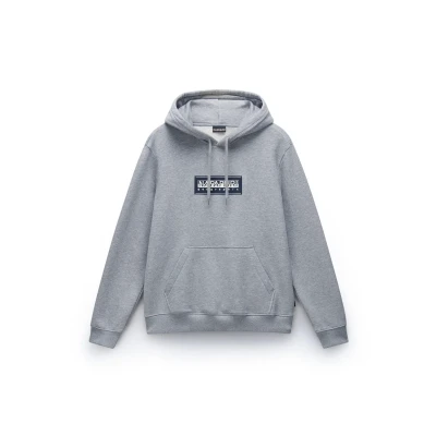 Afbeelding van Napapijri BOX LOGO Sweater, Heren, Maat: Small, Medium grey melange