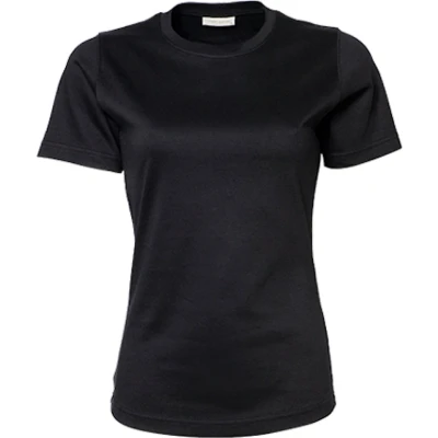 Afbeelding van Women&#039;s Interlock T shirt met korte mouwen Black S