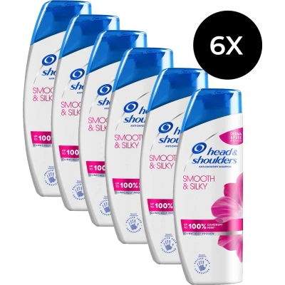 Afbeelding van Head and Shoulders Smooth &amp; Silky Shampoo 6 x 250 ml