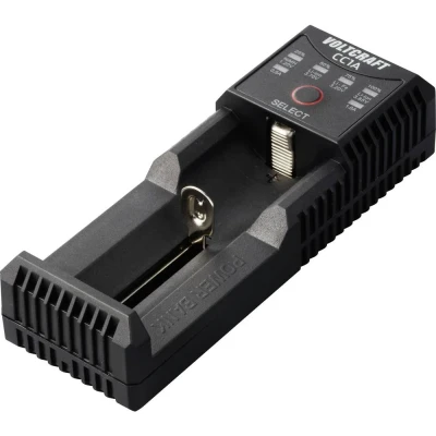 Afbeelding van VOLTCRAFT CC1A Batterijlader NiMH, Li ion, LiFePO, NiCd AA (penlite), AAA (potlood), C (baby), 10440, 10500, 12500, 12650, 13650, 14500, 14650, 16340, 16650,