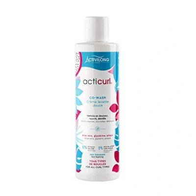 Afbeelding van ACTIVILONG Co Wash Acticurl Zachte Wascrème Voor Krullend Haar Voedt, Hydrateert, Tekent Krullen 98% Natuurlijke Ingrediënten Made in France 240ml