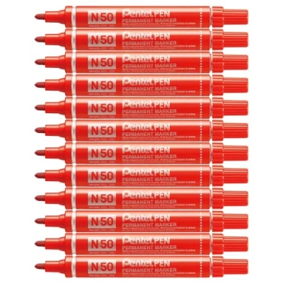 Afbeelding van Viltstift Pentel N50 rond rood 1.5 3mm