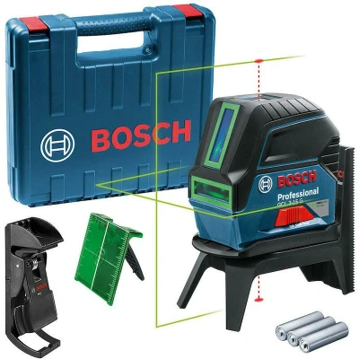 Image de BOSCH GCL 2 15 G combi laser vert en étui (3x 1.5V AA battery) 0601066J00