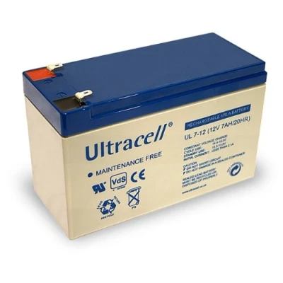 Afbeelding van Wentronic Loodbatterij (Ultracell) 12 V 7 Ah (Faston 187 4,8 mm)