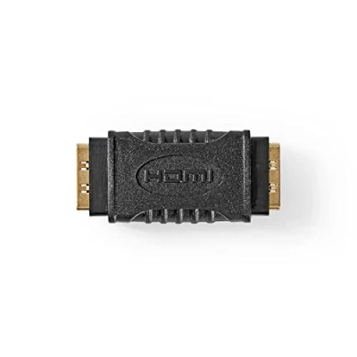 Afbeelding van Nedis HDMI Adapter Output Verguld Recht ABS Zwart 1 Stuks Doos