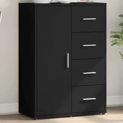 Afbeelding van Dressoir 60x31x84 cm bewerkt hout zwart