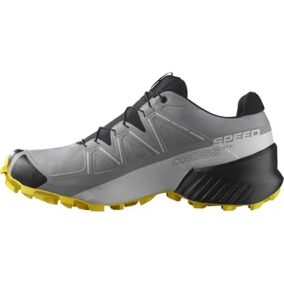 Afbeelding van SALOMON SPEEDCROSS GORE TEX Trailrunning schoenen voor heren, Sharkskin / zwart citroen