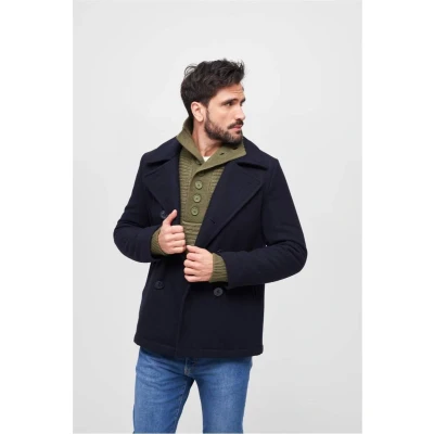 Afbeelding van Brandit PEA COAT Jas, Heren, Maat: 3XL, Navy